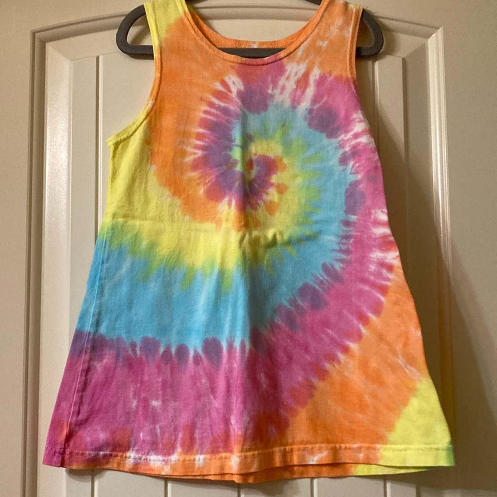 Colorful Tie-Dye Kids Sleeveless Top